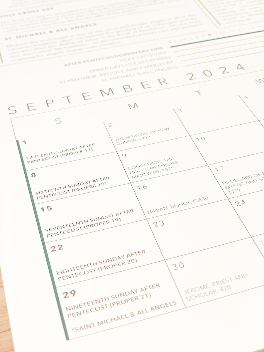 2026 Liturgical Calendar (Pre-order)